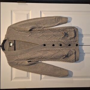 VENUS Beige Cable Knit Cardigan